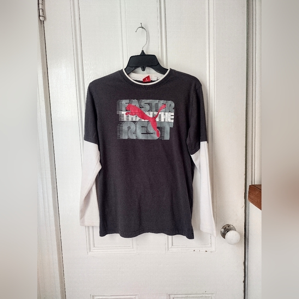 Boys Puma Long Sleeve Shirt XL